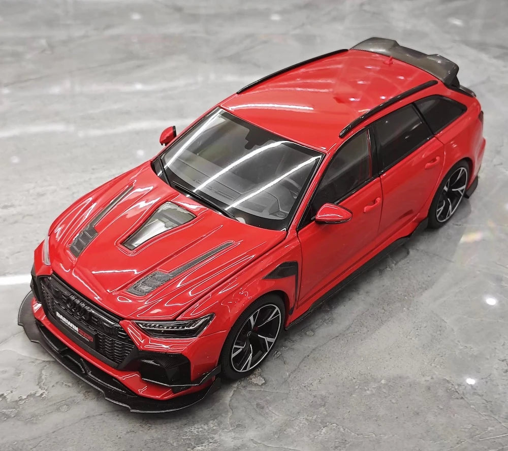 [Kiloworks] 1:18 Audi 2021 RS6 Avant DarwinPRO Red Model Car Die-Cast