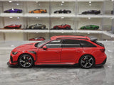 [Kiloworks] 1:18 Audi 2021 RS6 Avant DarwinPRO Red Model Car Die-Cast