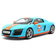 [Kyosho] 1:18 Audi 2009 R8 V10 Gulf Model Car Die-Cast