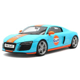 [Kyosho] 1:18 Audi 2009 R8 V10 Gulf Model Car Die-Cast