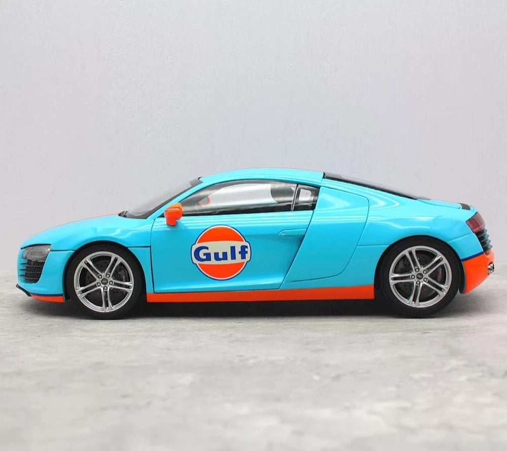 [Kyosho] 1:18 Audi 2009 R8 V10 Gulf Model Car Die-Cast