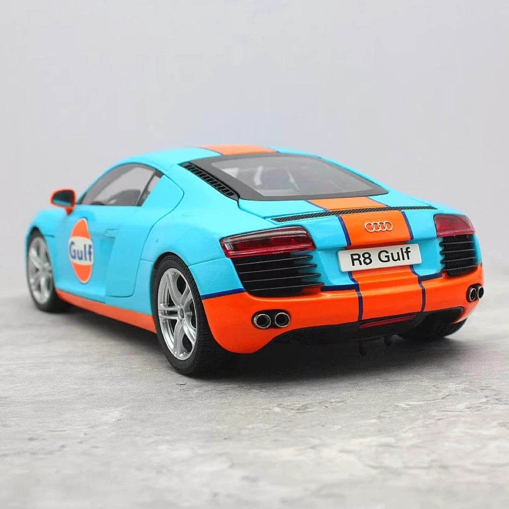 [Kyosho] 1:18 Audi 2009 R8 V10 Gulf Model Car Die-Cast