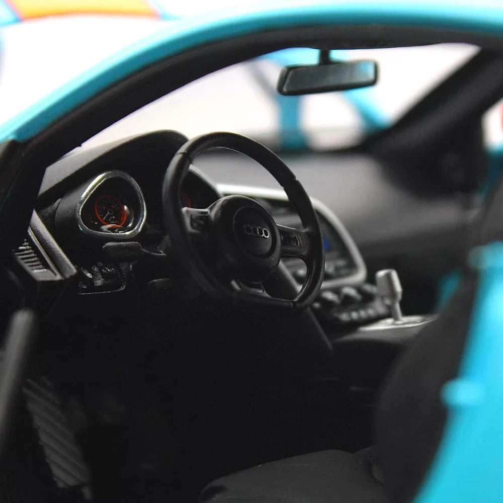 [Kyosho] 1:18 Audi 2009 R8 V10 Gulf Model Car Die-Cast
