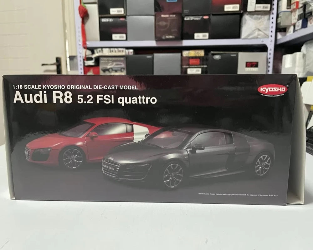 [Kyosho] 1:18 Audi 2011 R8 5.2 FSI Quattro Red Model Car Die-Cast