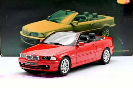 كيوشو BMW 2003 E46 328Ci كابريوليه ريد 1:18 – نموذج معدني قابل للجمع مصبوب.