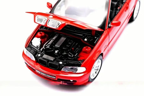 كيوشو BMW 2003 E46 328Ci كابريوليه ريد 1:18 – نموذج معدني قابل للجمع مصبوب.