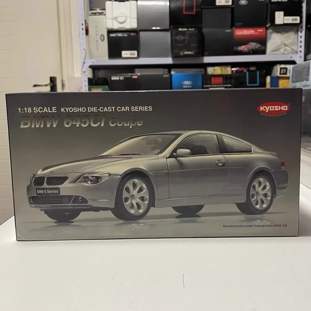 [Kyosho] 1:18 BMW 2003 E63 645Ci Coupe Gray Model Car Die-Cast