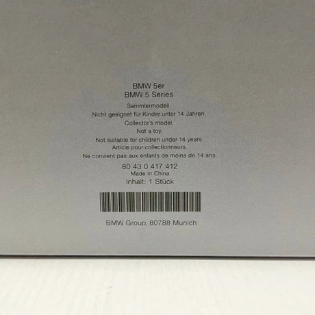 [Kyosho] 1:18 BMW 2008 E60 550i Sedan argent voiture miniature Die-Cast