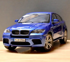 [Kyosho] 1:18 BMW 2009 E71 X6M blu modellino di auto Die-Cast