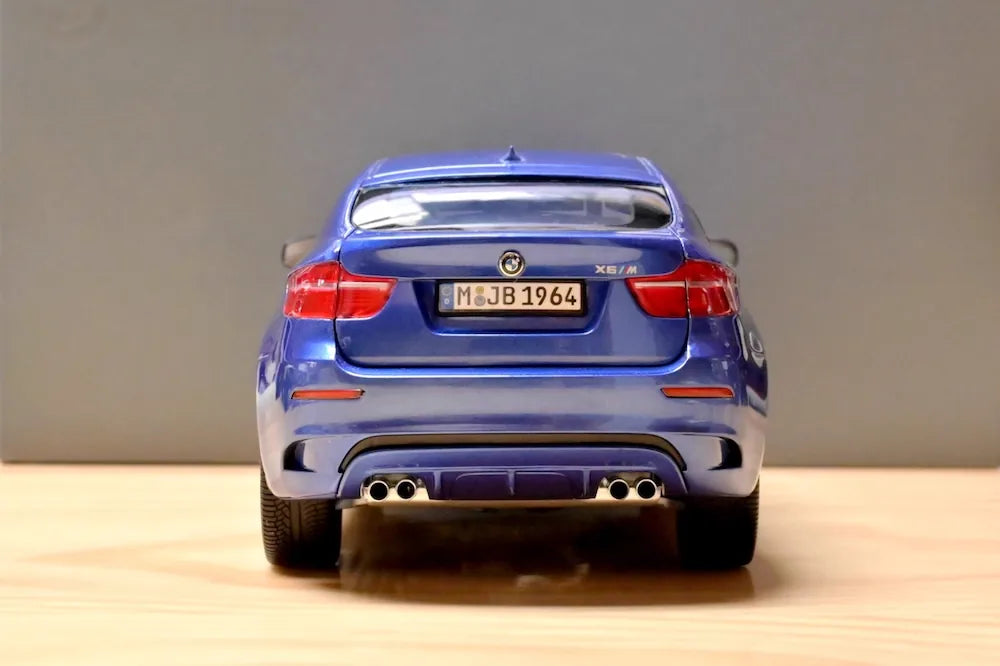 [Kyosho] 1:18 BMW 2009 E71 X6M blu modellino di auto Die-Cast