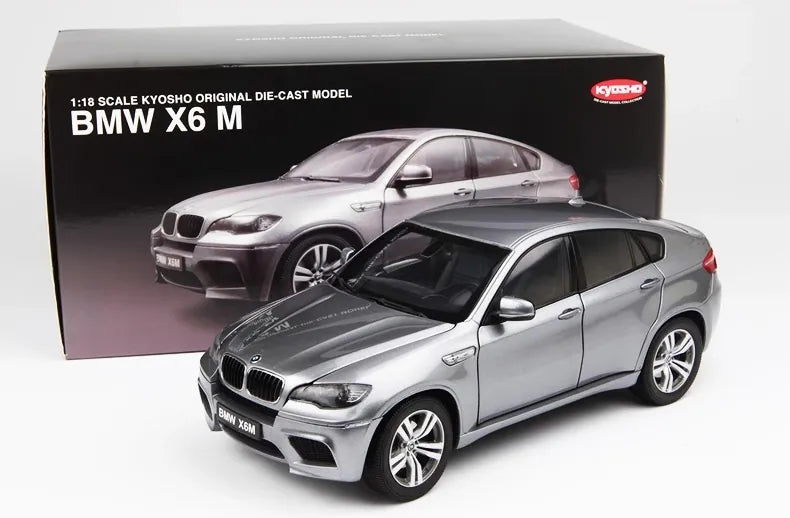 [Kyosho] 1:18 BMW 2009 E71 X6M Silver Model Car Die-Cast