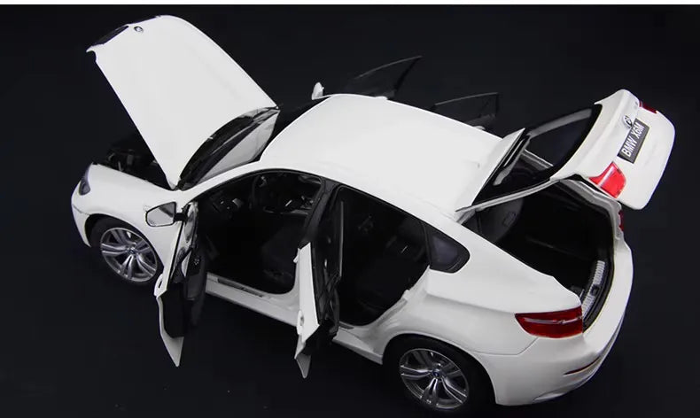 [Kyosho] 1:18 BMW 2009 E71 X6M bianco modellino di auto Die-Cast