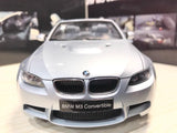 [Kyosho] 1:18 BMW 2009 E93 M3 Cabriolet silver modellbil Die-Cast