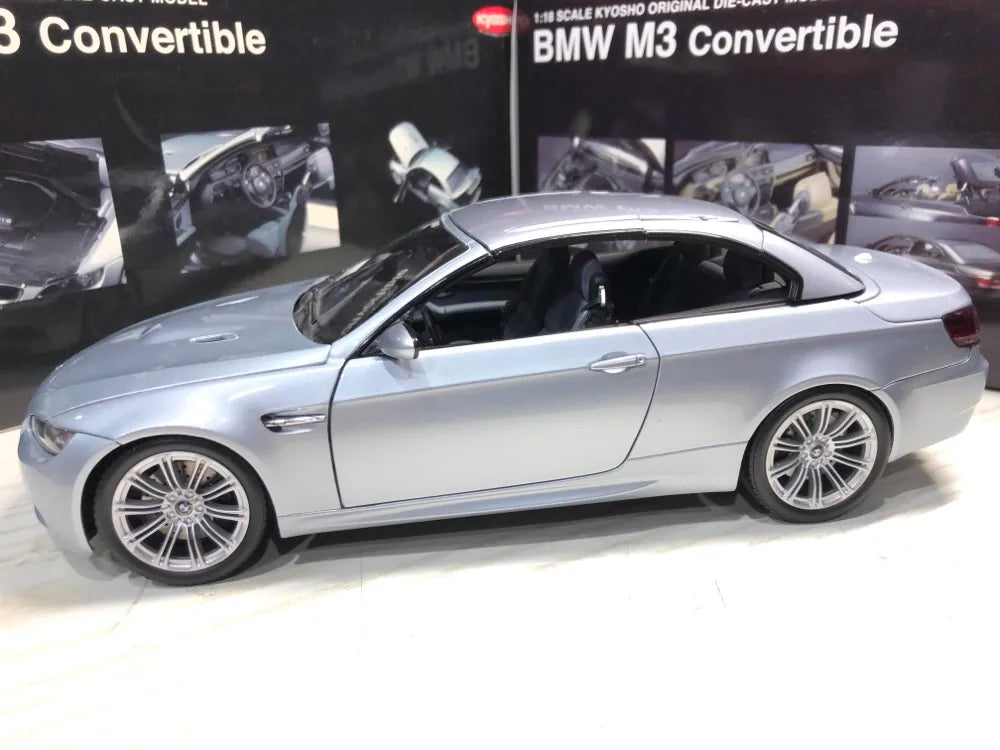 [Kyosho] 1:18 BMW 2009 E93 M3 Cabriolet silver modellbil Die-Cast
