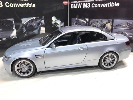 [Kyosho] 1:18 BMW 2009 E93 M3 Cabriolet Silver Model Car Die-Cast