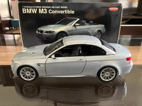[Kyosho] 1:18 BMW 2009 E93 M3 Cabriolet Silver Model Car Die-Cast