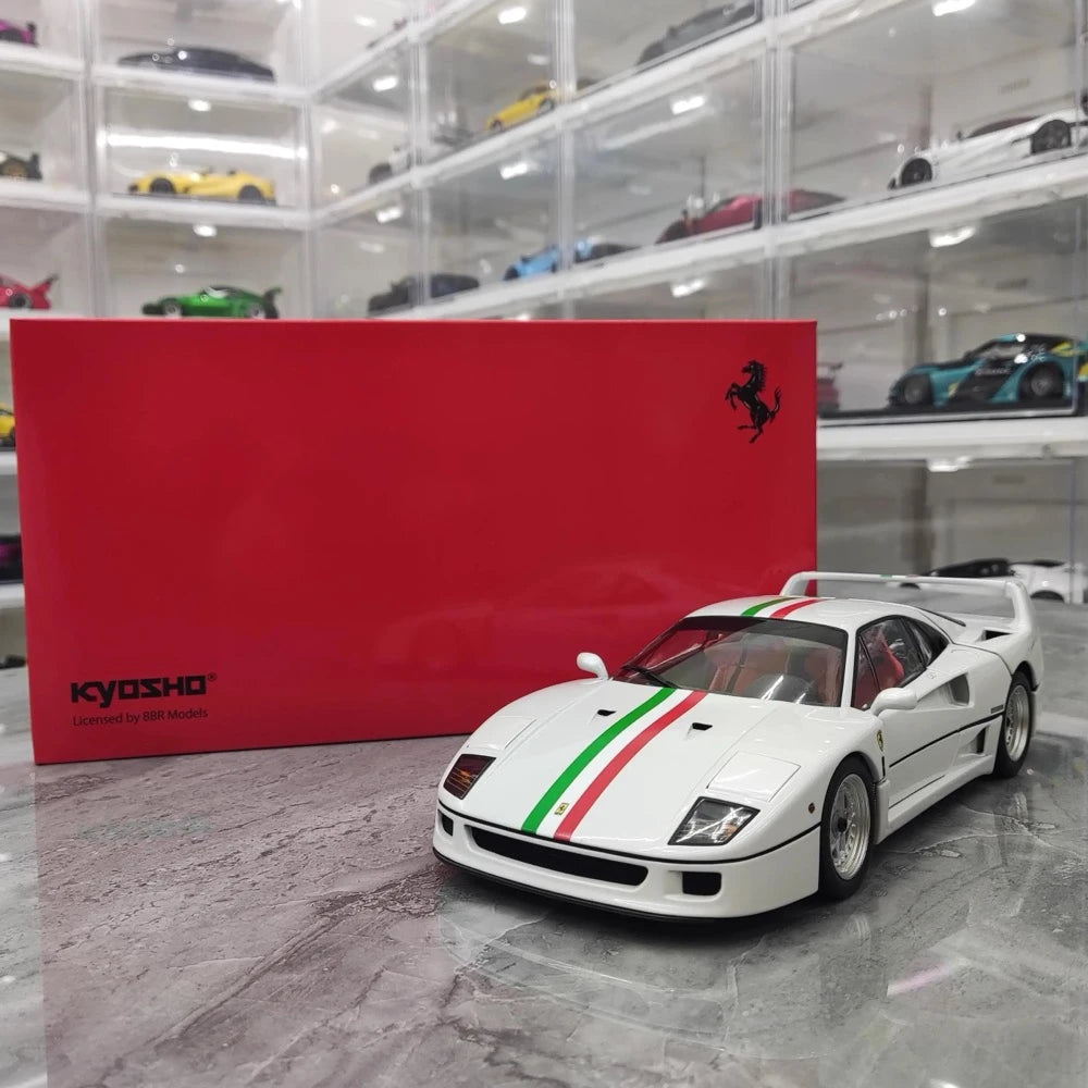 [Kyosho] 1:18 Ferrari 1987 F40 White Model Car Die-Cast