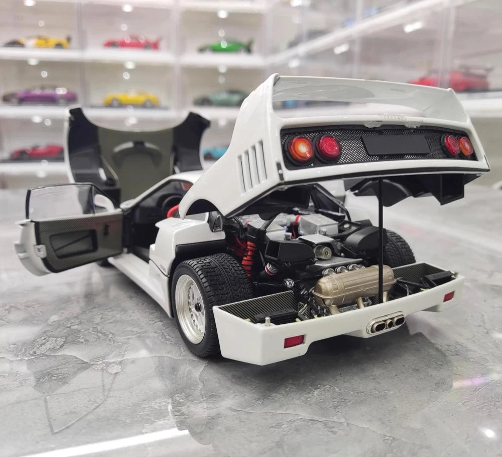 [Kyosho] 1:18 Ferrari 1987 F40 White Model Car Die-Cast