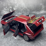 [Kyosho] 1:18 Lancia 1993 Delta HF Integrale Evo II Deep röd modellbil Die-Cast