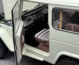 [Kyosho] 1:18 Toyota 1960 Land Cruiser FJ40 White Model Car Die-Cast