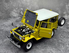 [Kyosho] 1:18 Toyota 1960 Land Cruiser FJ40 Yellow Model Car Die-Cast