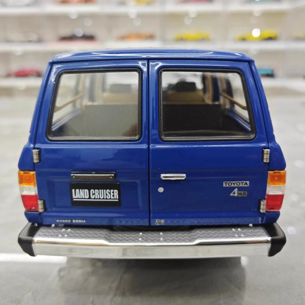 [Kyosho] 1:18 Toyota 1980 Land Cruiser J60 blu modellino di auto Die-Cast