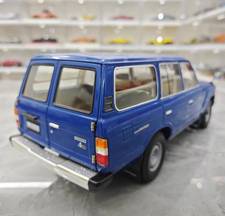 [Kyosho] 1:18 Toyota 1980 Land Cruiser J60 blå modellbil Die-Cast