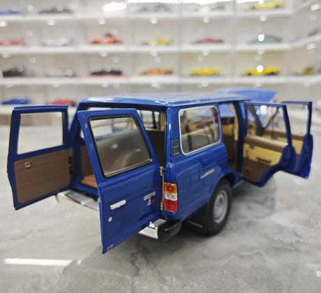 [Kyosho] 1:18 Toyota 1980 Land Cruiser J60 blå modellbil Die-Cast