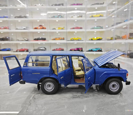 [Kyosho] 1:18 Toyota 1980 Land Cruiser J60 blå modellbil Die-Cast