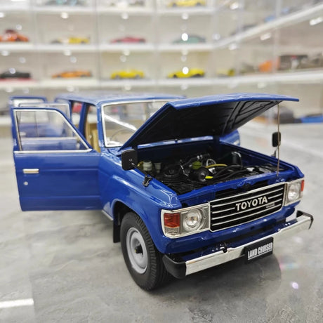 [Kyosho] 1:18 Toyota 1980 Land Cruiser J60 blå modellbil Die-Cast