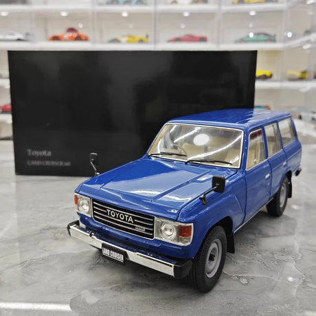 [Kyosho] 1:18 Toyota 1980 Land Cruiser J60 blå modellbil Die-Cast
