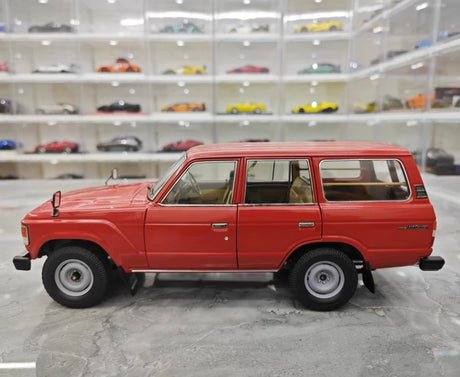 [Kyosho] 1:18 Toyota 1980 Land Cruiser J60 röd modellbil Die-Cast