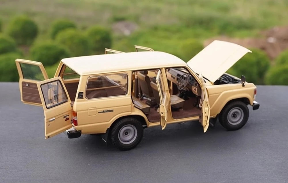[Kyosho] 1:18 Toyota 1980 Land Cruiser J60 Yellow Model Car Die-Cast