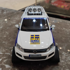 [Kyosho] 1:18 Volkswagen 2010 Touareg Snowareg Sweden Model Car Die-Cast
