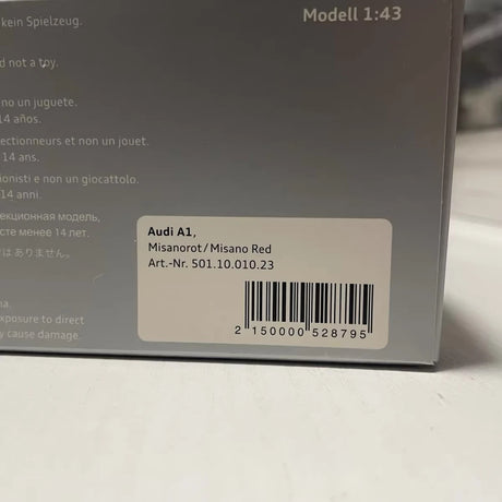 [Kyosho] 1:43 Audi 2010 A1 Red Model Car Die-Cast