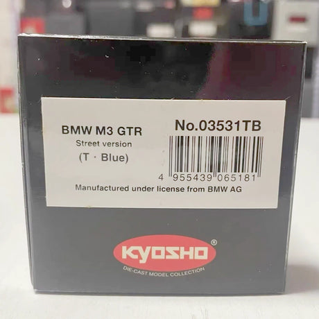 [Kyosho] 1:43 BMW 2001 E46 M3 GTR Coupe Blue Model Car Die-Cast