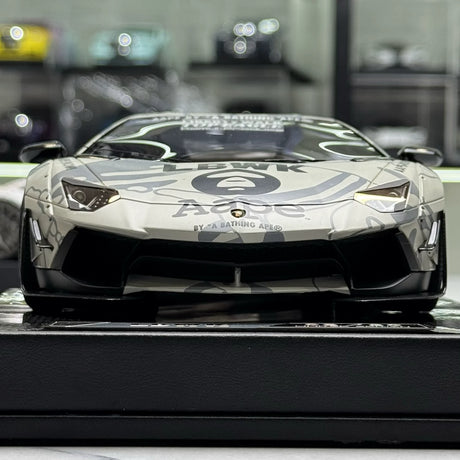 LBWK Lamborghini 2011 Aventador LB-Works AAPE Livery 1:18 – keräilyhartsimallihartsi