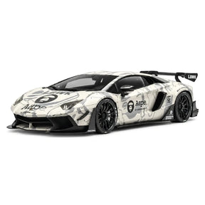 LBWK Lamborghini 2011 Aventador LB-Works AAPE Livery 1:18 – Collectible Resin Model Resin