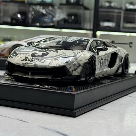 LBWK Lamborghini 2011 Aventador LB-Works AAPE Livery 1:18 – keräilyhartsimallihartsi