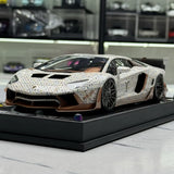 LBWK Lamborghini 2011 Aventador LB-Works Iridescent LV Livery 1:18 – Resina de Modelo de Resina de Coleção