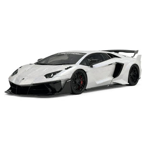LBWK Lamborghini 2011 Aventador LP700-4 LB-Silhouette Works GT EVO White 1:18 – Resina da collezione per modelli in resina