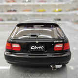 [LCD] 1:18 Honda 1991 Civic EG6 SiR ブラック モデルカー Die-Cast