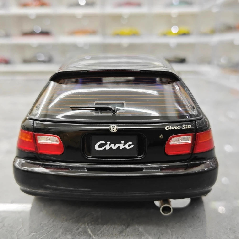 [LCD] 1:18 Honda 1991 Civic EG6 SiR Black Model Car Die-Cast