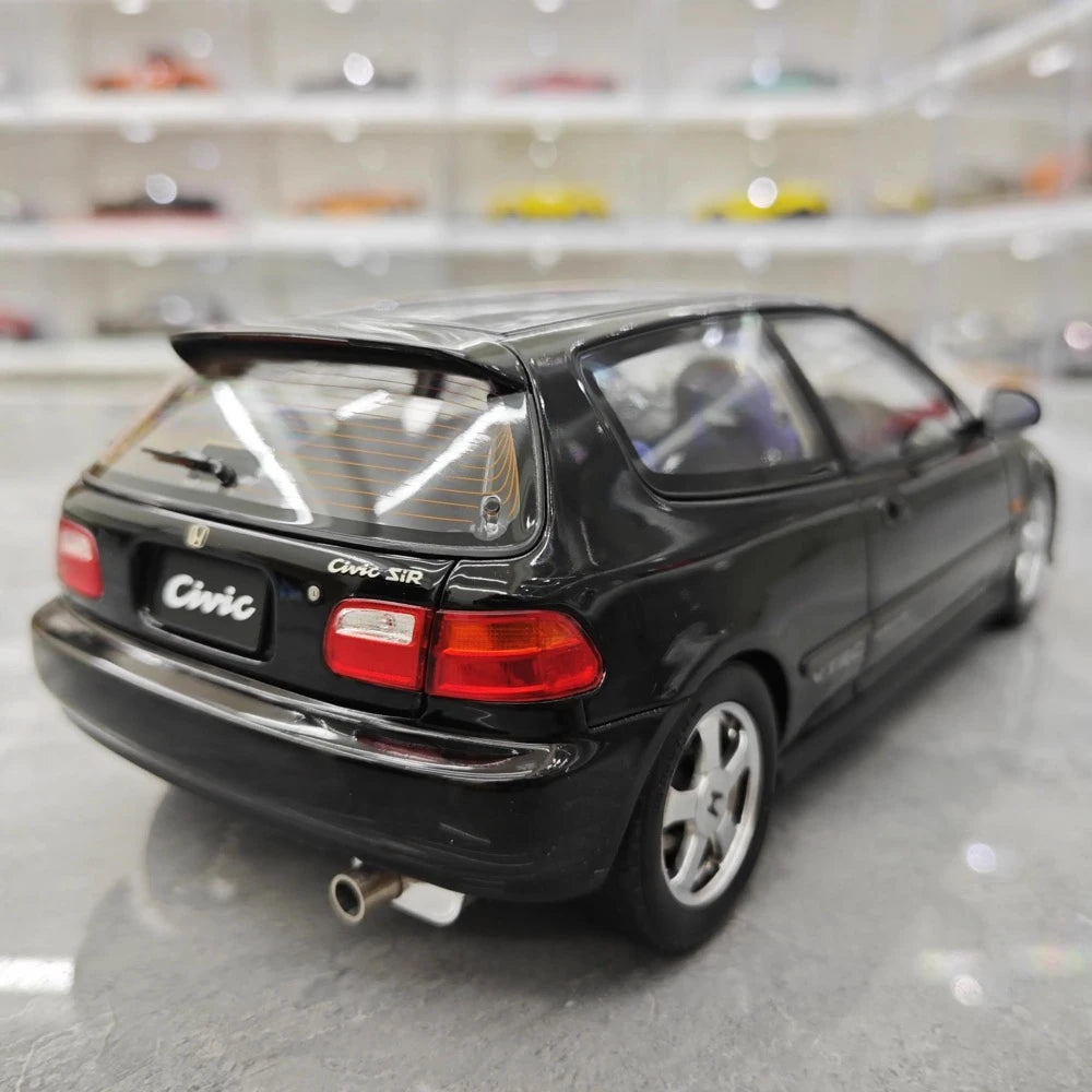 [LCD] 1:18 Honda 1991 Civic EG6 SiR ブラック モデルカー Die-Cast