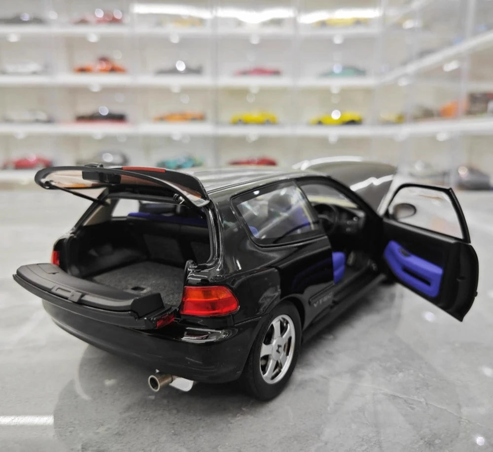 [LCD] 1:18 Honda 1991 Civic EG6 SiR ブラック モデルカー Die-Cast