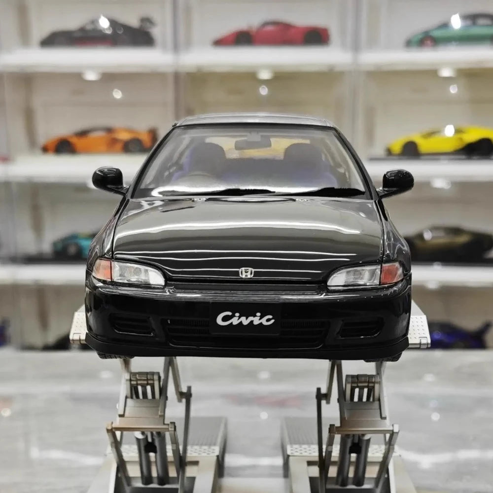 [LCD] 1:18 Honda 1991 Civic EG6 SiR Black Model Car Die-Cast