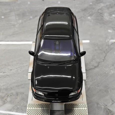[LCD] 1:18 Honda 1991 Civic EG6 SiR Black Model Car Die-Cast