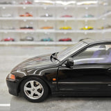 [LCD] 1:18 Honda 1991 Civic EG6 SiR ブラック モデルカー Die-Cast