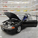 [LCD] 1:18 Honda 1991 Civic EG6 SiR ブラック モデルカー Die-Cast
