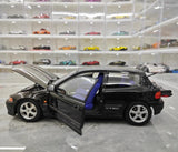 [LCD] 1:18 Honda 1991 Civic EG6 SiR ブラック モデルカー Die-Cast
